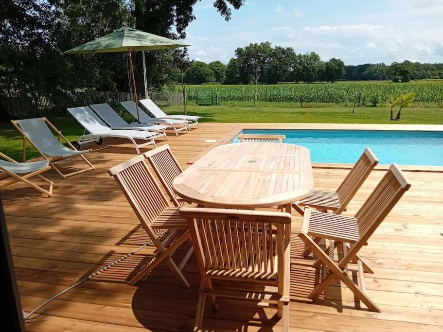 Maison Neuve Avec Piscine Chauffee, 4 Kms De Contis Plage Saint-Julien-en-Born Dış mekan fotoğraf